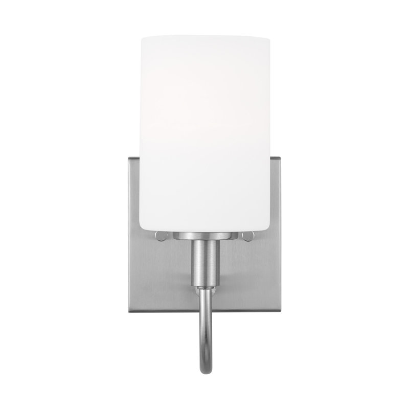 One Light Wall / Bath Sconce, Brushed Nickel