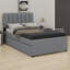 Lit plateforme tapissier avec lit gigogne-1174277246