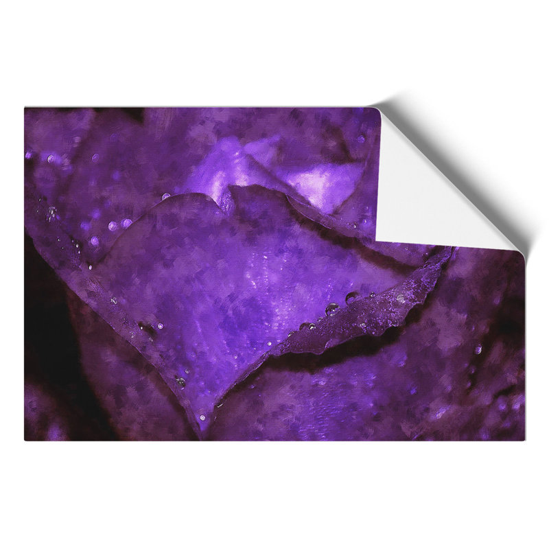 Purple Rose Flower Vol.4 - No Frame Print, 21cm H x 30cm W x 0.1cm D