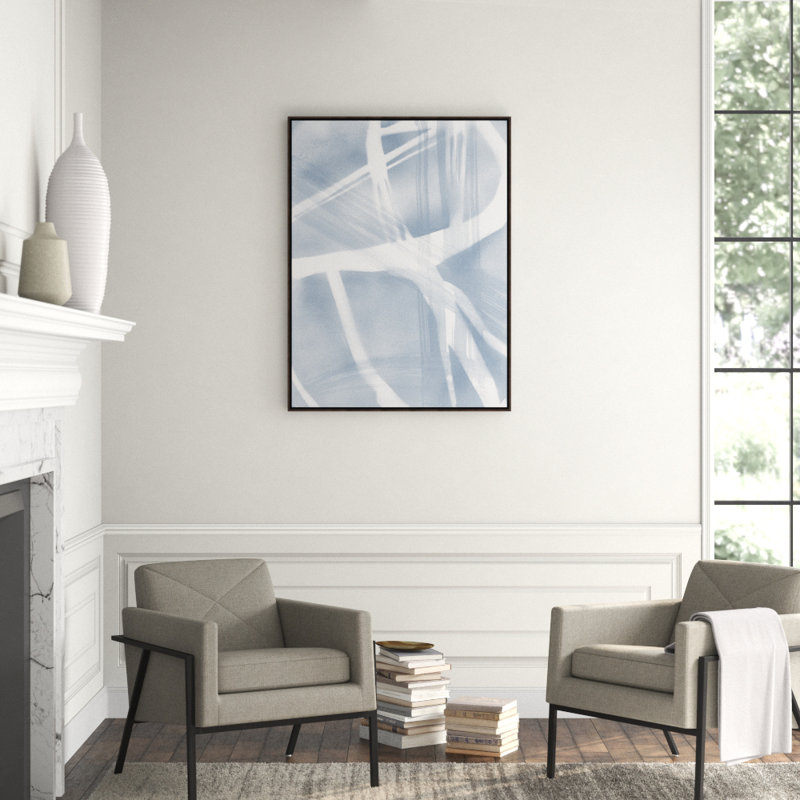 Light Touch I Print by Guseul Park, Brush Gel Framed, 49.5" H x 37.5" W