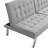 Bed Futon Grey, With Wood Frame And Stainless Leg Multifunctional Grey Futon, & Leg, Stylish Practical