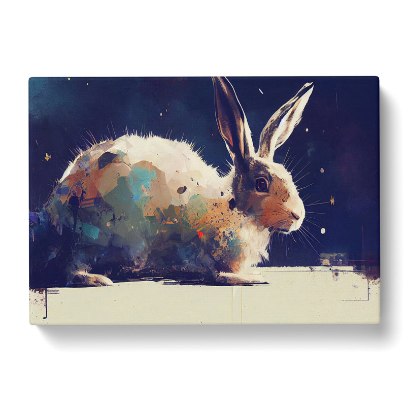 Hare Vol.2 Abstract - Wrapped Canvas, 35cm H x 50cm W x 3cm D