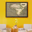 Carte de l’Afrique de Thomson-impression d’art graphique sur toile encadrée-1107463888-1107463895