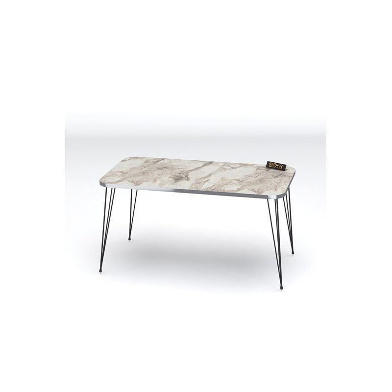 Kristopher 35 cm W Console Table, White Marble