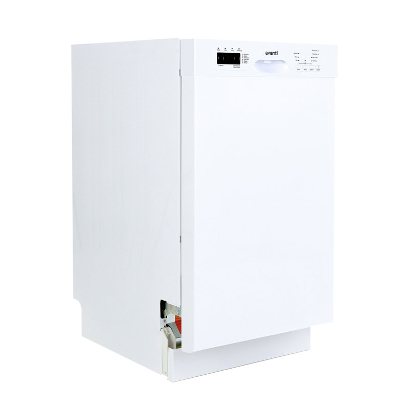 Lave-vaisselle encastrable 18 po Avanti, Blanc