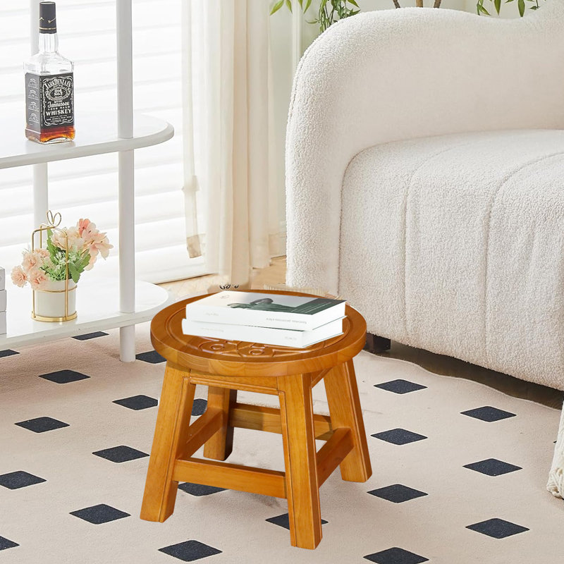 Boname 1 - Step Wood Lightweight Step Stool, Natural