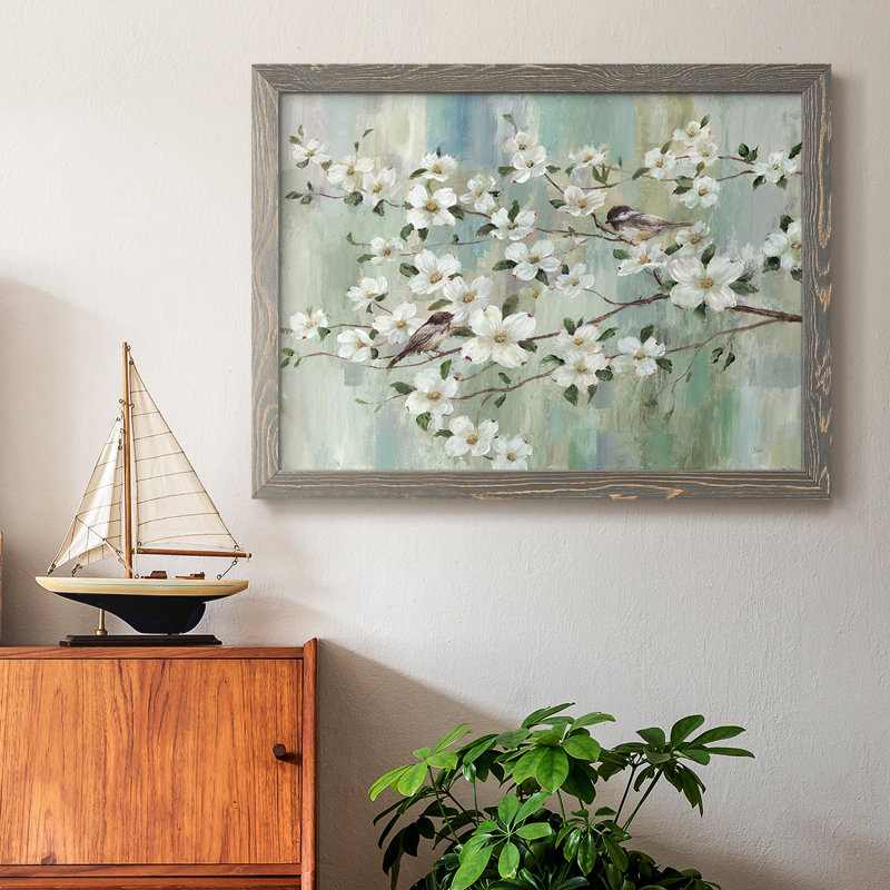 Spring's Song, reproduction d'art sur toile encadrée, Gris, H 18 po x l 26 po x P 1,5 po