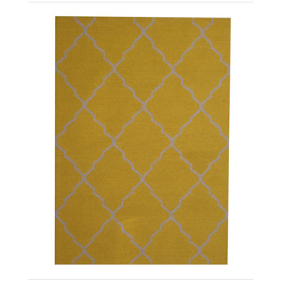 Wool Geometric Indoor Rug