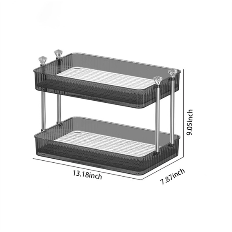Support à tasses, Gris, H 9,05 po x l 13,18 po x P 7,87 po