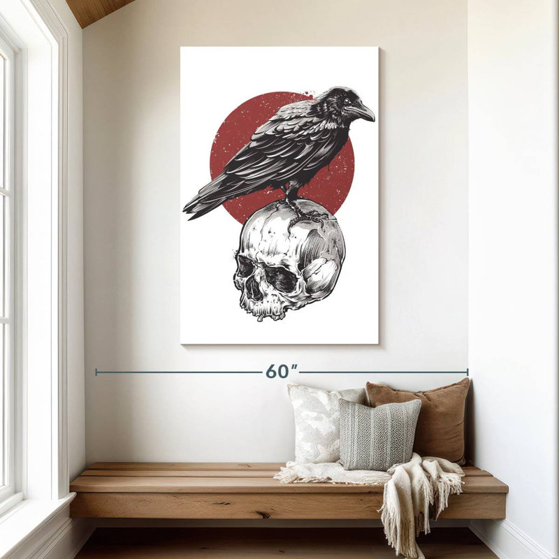 Hitzel Japanese Skull, 48" H x 32" W