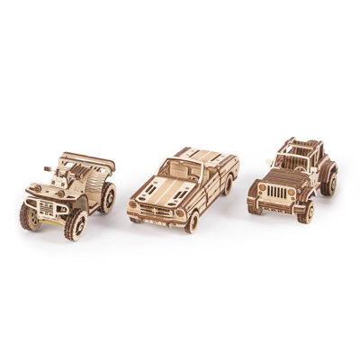 Wood Trick Auto Set Wooden 3D Mechanical Model Kit Puzzle