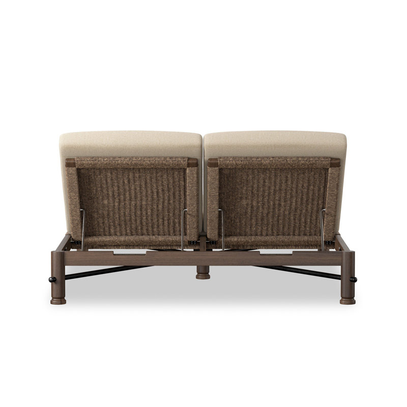 Finnegan Outdoor Double Chaise, Alessi Buff