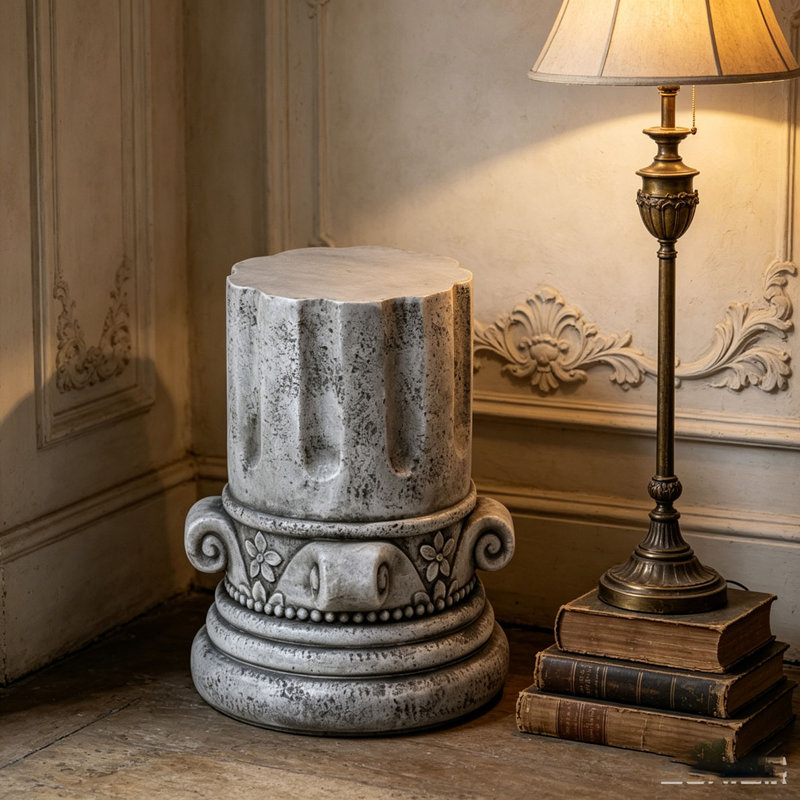 Tables de bout d'extérieur en ciment
