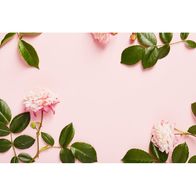 Cadre fabriqué par Roses par Delihayat, H 20 po x l 30 po