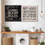 Laundry Room Rules, reproduction d'art sur toile-92763248