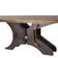 Rustic Revival Oval Solid Wood Dining Table