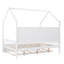 Lit en bois avec couchette