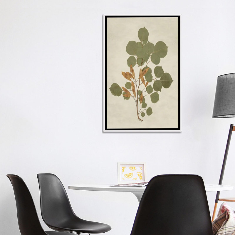 Botanical Leaves III, 101.6 cm H x 66.04 cm W x 4.445 cm D, White