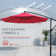 Wetumka 118" Cantilever Umbrella with Base included, Outdoor Offset Umbrella with Weighted Base for Patio Garden Backyard