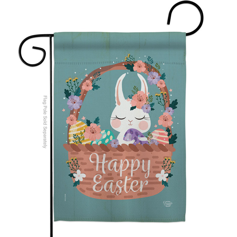Drapeau de jardin en polyester 18,5 x 13 po Alyissa