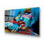 Superbe peinture murale en verre trempé 27,6 po x 39,4 po | 100% verre trempé, épaisseur: 0,16 pouce | Décoration élégante pour le salon ou le bureau, durable et facile à nettoyer, idée de cadeau parfaite