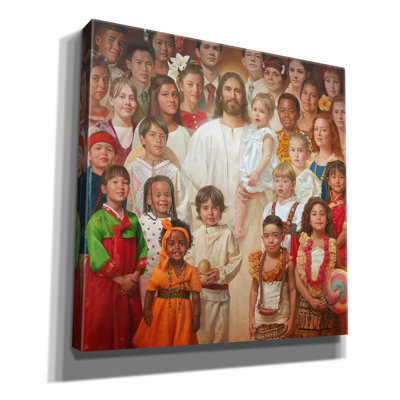 Red Barrel Studio «I Am A Child Of God» par Howard Lyon, art mural sur toile, 18 po x 18 po