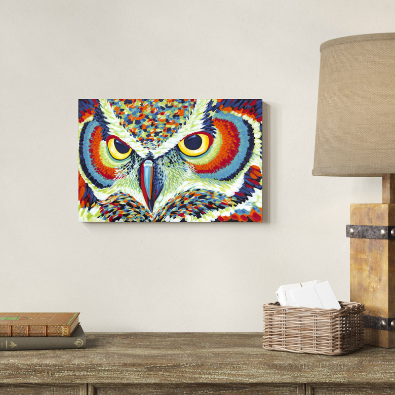 " Bright Eyes " by Carolee Vitaletti Painting Print, 12" H x 18" W x 1.25" D