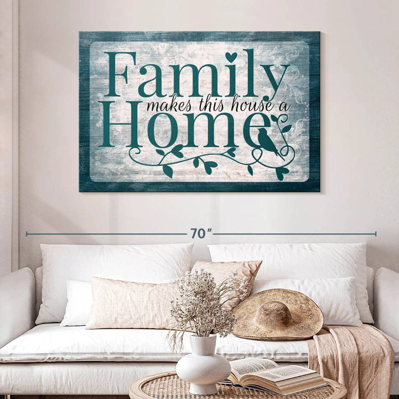 Plaque murale Family Family, H 32 po x l 48 po
