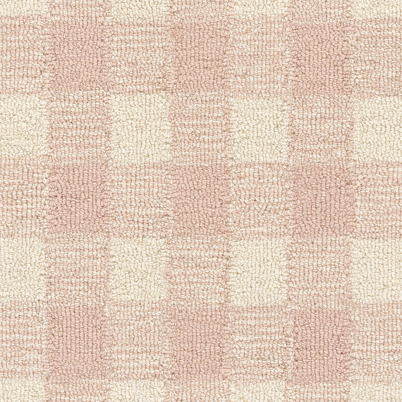 Lola Pink Hand-Tufted Plaid Wool Rug, Rectangle 2' x 3'