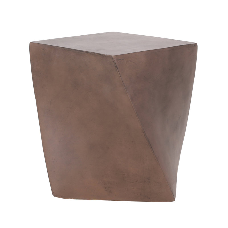 Table d'appoint en béton légère avec touche artistique, enrichit l'espace moderne pour un style contemporain