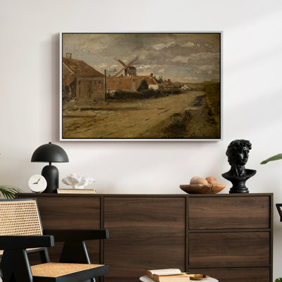 Le moulin de Kiel (De molen van het Kiel), v. 1885-1888 - Henri de Braekeleer, toile tendue avec châssis