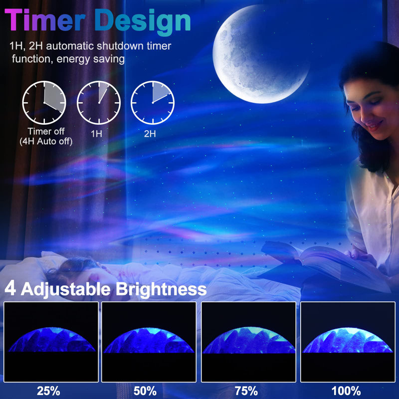 Star Projector with Bluetooth Speaker & Remote