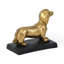Figurine de chien teckel en fonte Motley