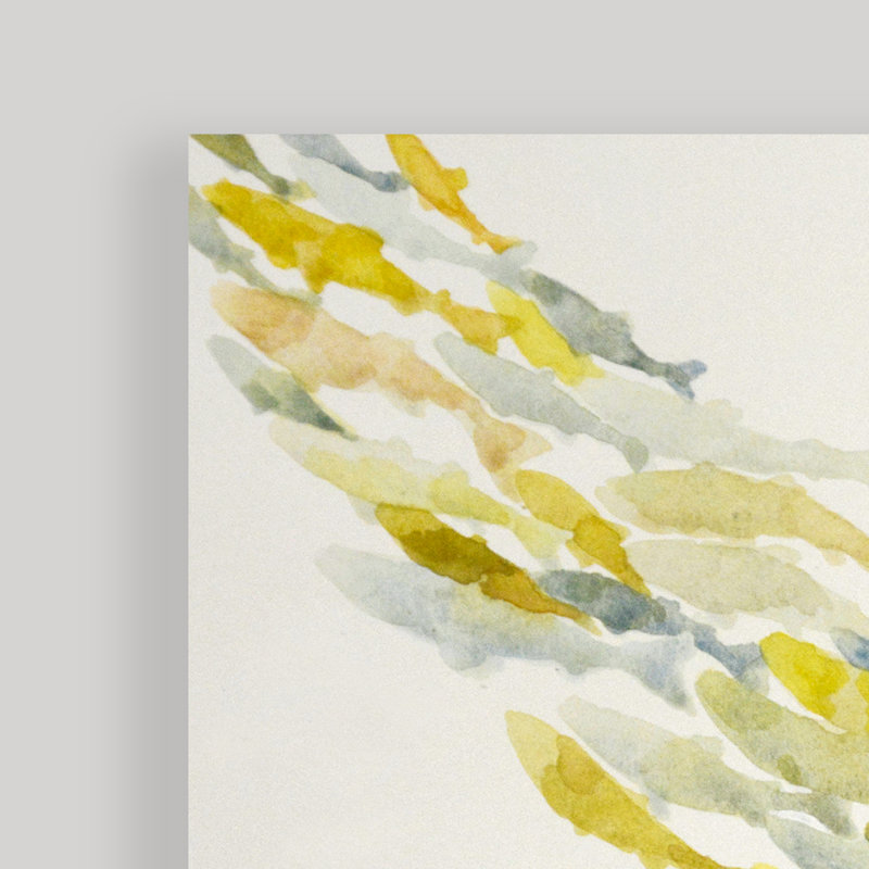 « amont », ensemble de 3 reproductions sur toiles tendues