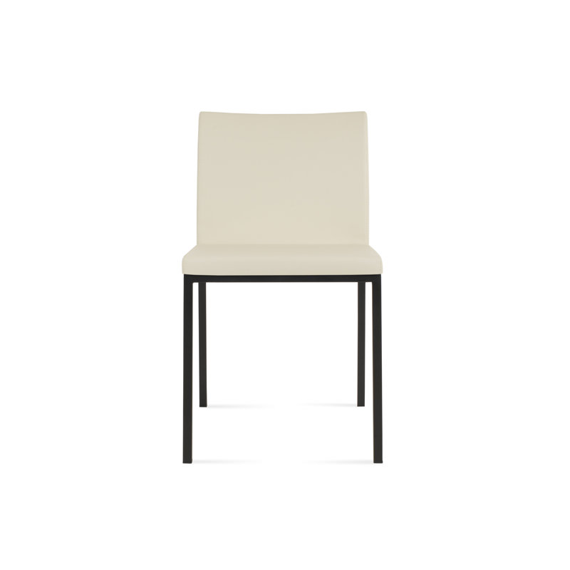 Chaise d'appoint en métal Aria, Noir, Crème PPM