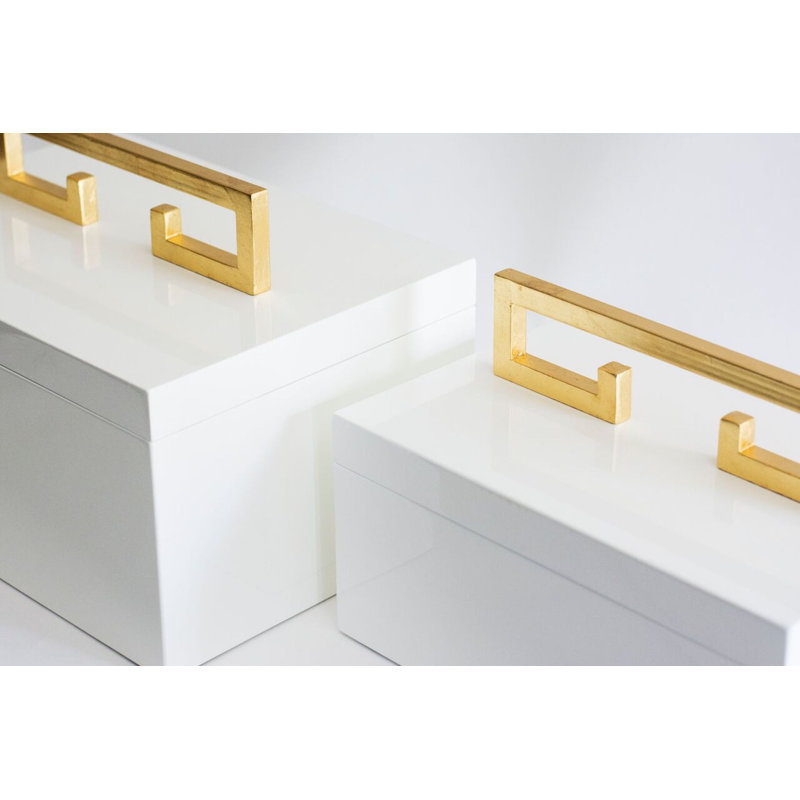 Memory Box, White/Gold
