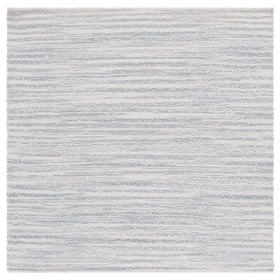 Mihos Renewal Hand Woven Pet/Cotton Rug in Light Blue/Ivory