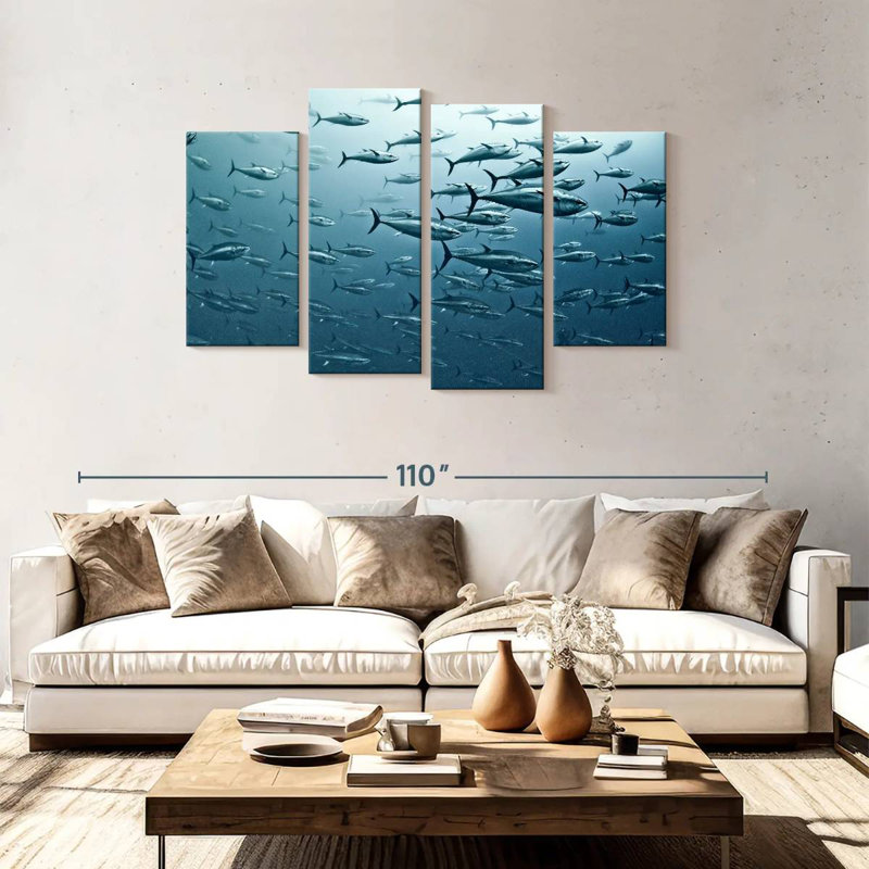 Brampt Tuna Frenzy, 48" H x 75" W