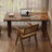 Light-walnut Rectangular Solid Wood Desk-109691038