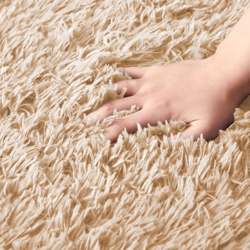 Standard Shag Plush Fluffy Area Rug, Non-Slip Backing for Bedroom & Living Room, Rectangle 160 x 230 cm