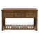 Console Ally, 3 tiroirs, tablette à lattes, bois brun, 54 po