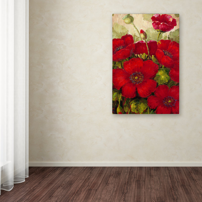«Poppies II», reproduction d'art sur toile tendue