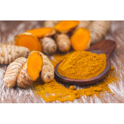 Turmeric Powder - Wrapped Canvas Print