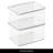 iDesign Stackable Hinged-Lid Pantry or Kitchen Storage Box - Lidded Storage Box for Organizing Cabinets and Under Sinks
