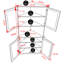 Abdusalam 70.9''H Accent Cabinet, Corner Cabinet with Open Shelf-2142763130