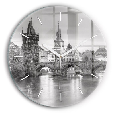 Glass Wall Clock