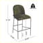 Tabouret de bar rembourré en métal-967506409