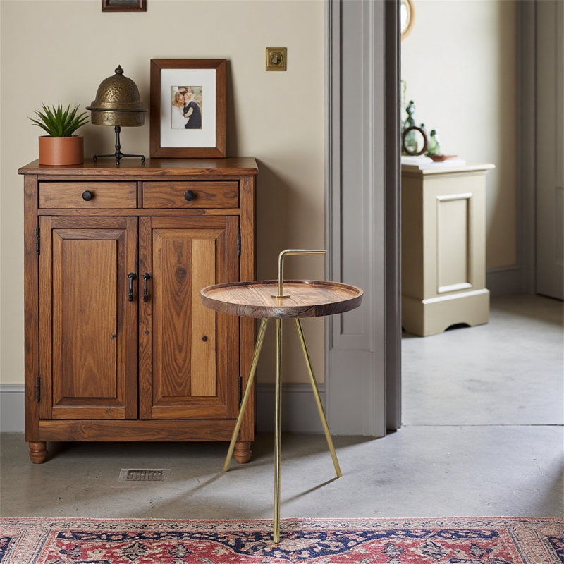 Table d'appoint en acier