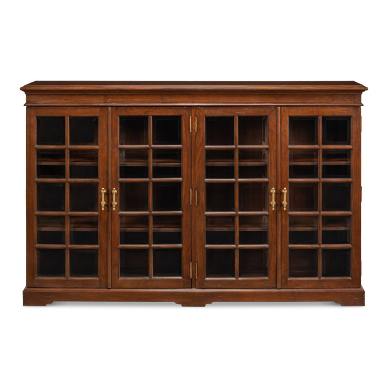Morgan Solid Wood Bookcase, Walnut/Dark Brown