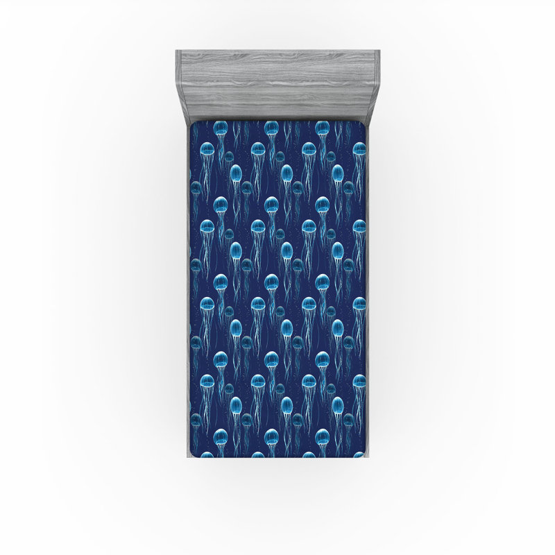Motif de drap-housse Ambesonne, Twin Fitted Sheet